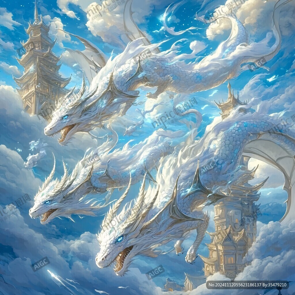 飞龙在天插画