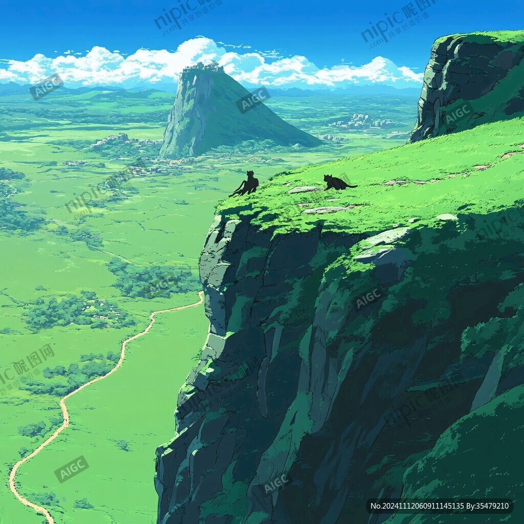 3d悬浮小山
