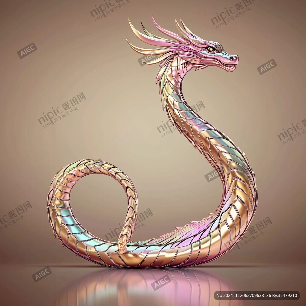 十二生肖蛇插画