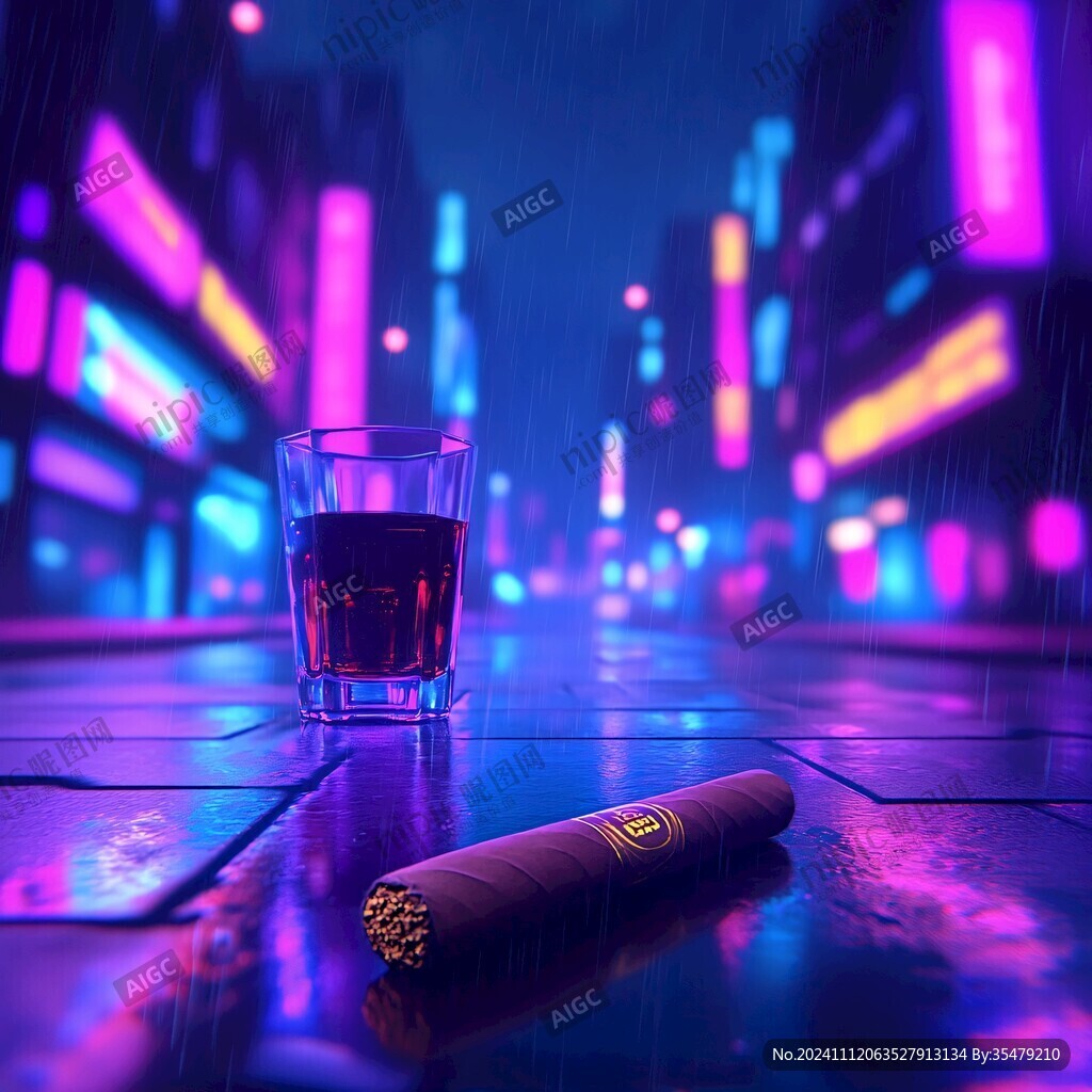 赛博朋克夜市kv