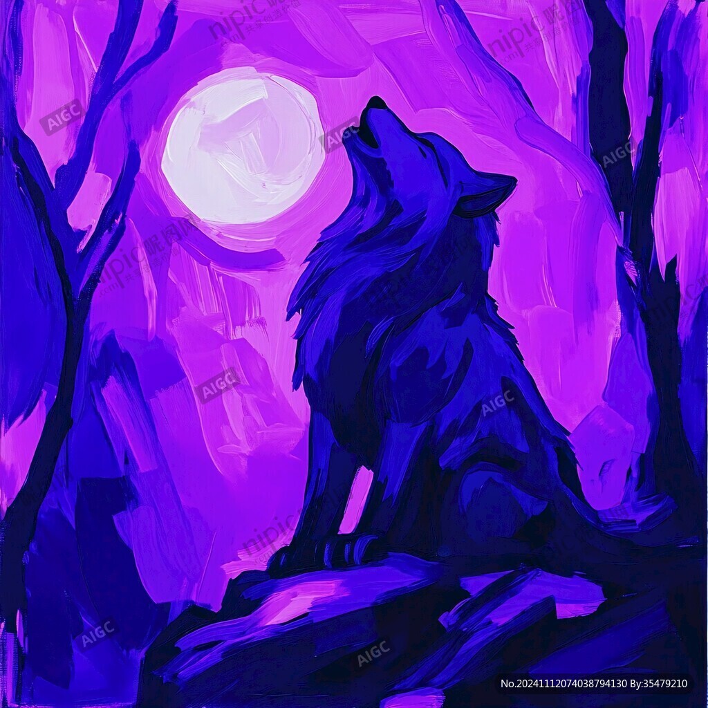狼包装插画