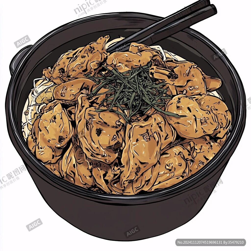 碗豆面插画