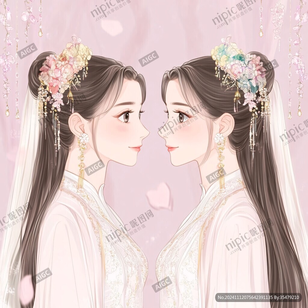 闺蜜插画
