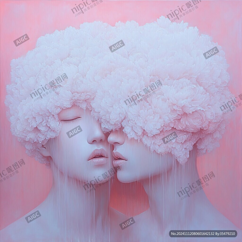 粉红色的超现实主义奇幻