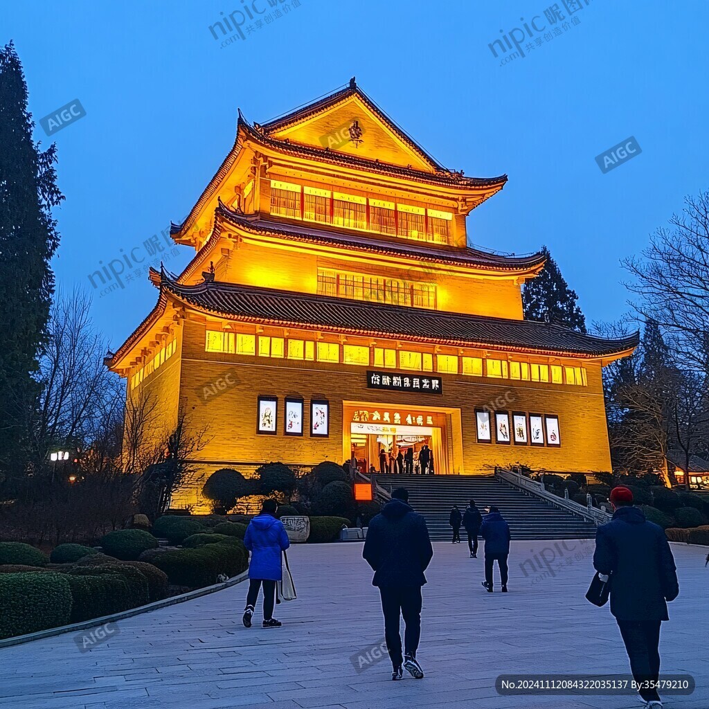 神武门夜景