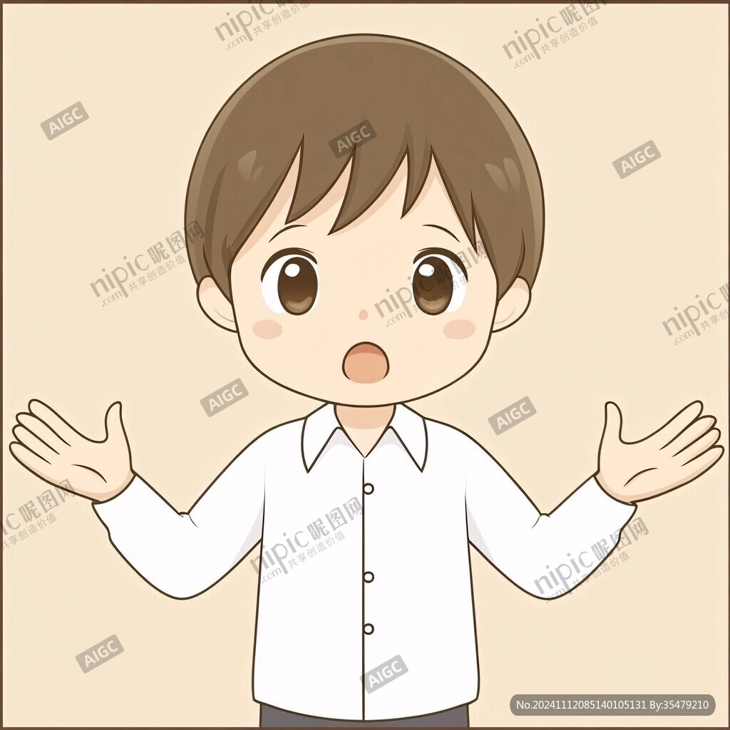 张开双手的小孩