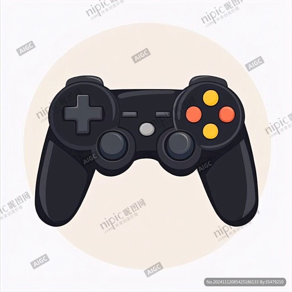 创意简约手绘游戏机