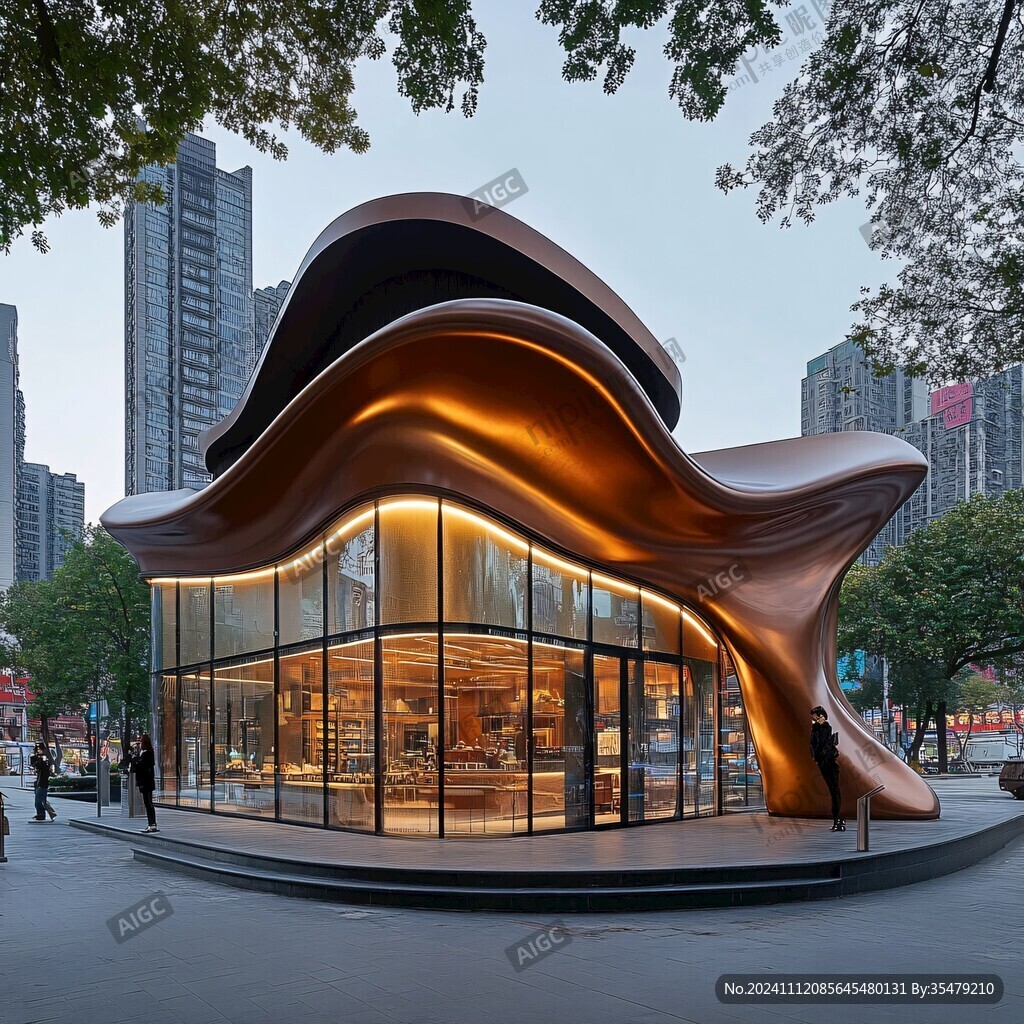 波浪造型门面