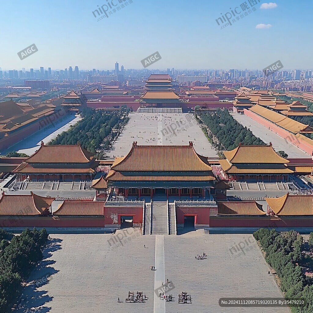 俯瞰中轴线