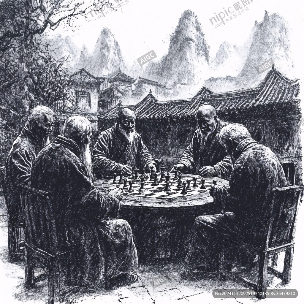 松下对弈图