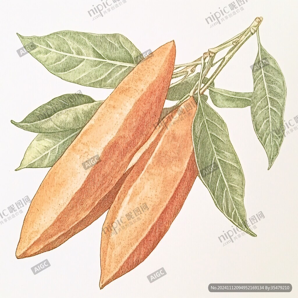 手绘巴豆