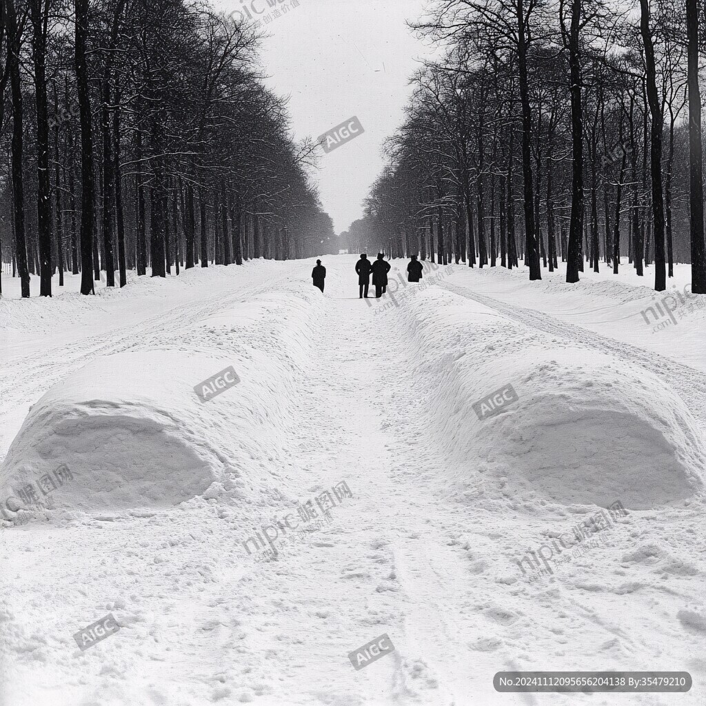 行人雪中行