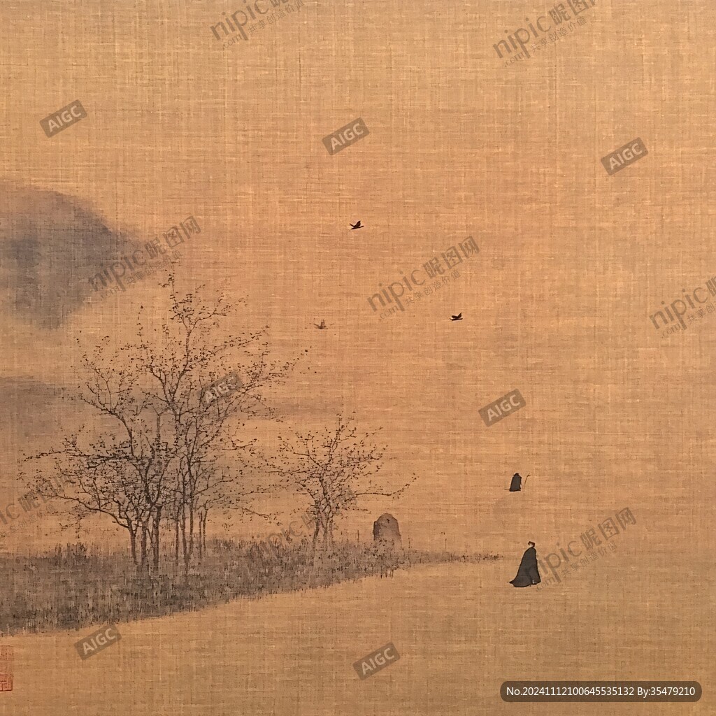 暮归图