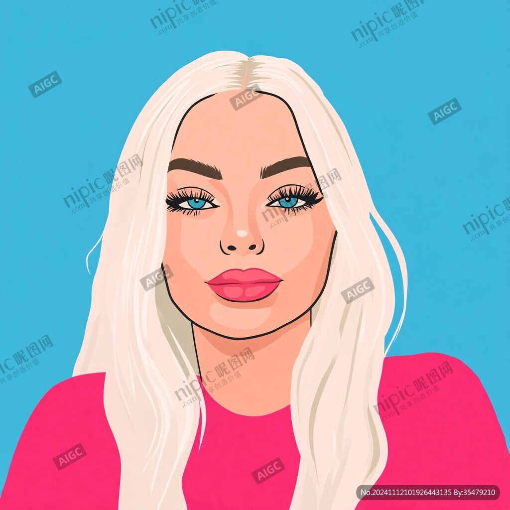 人物头像美女插画
