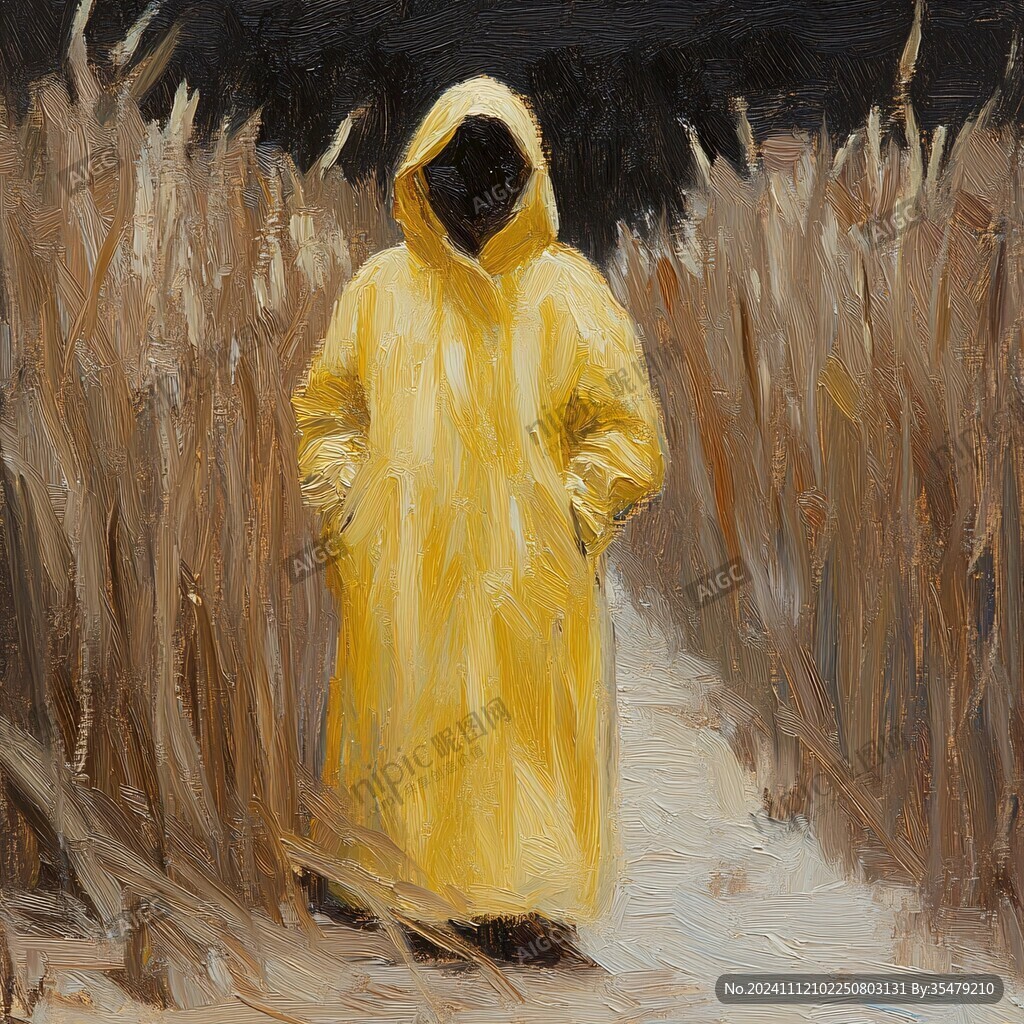 雨衣插画