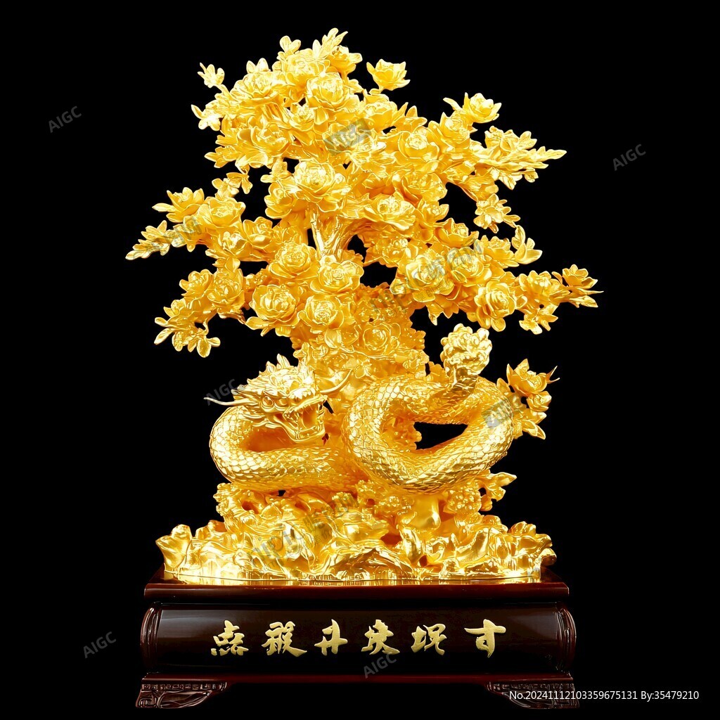 黄金龙摆件