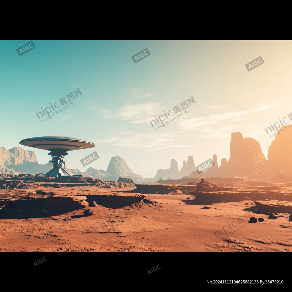 飞碟科幻电影背景