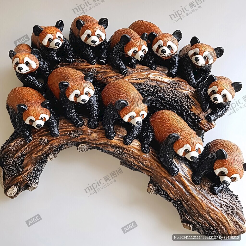 熊猫乐园装饰摆件