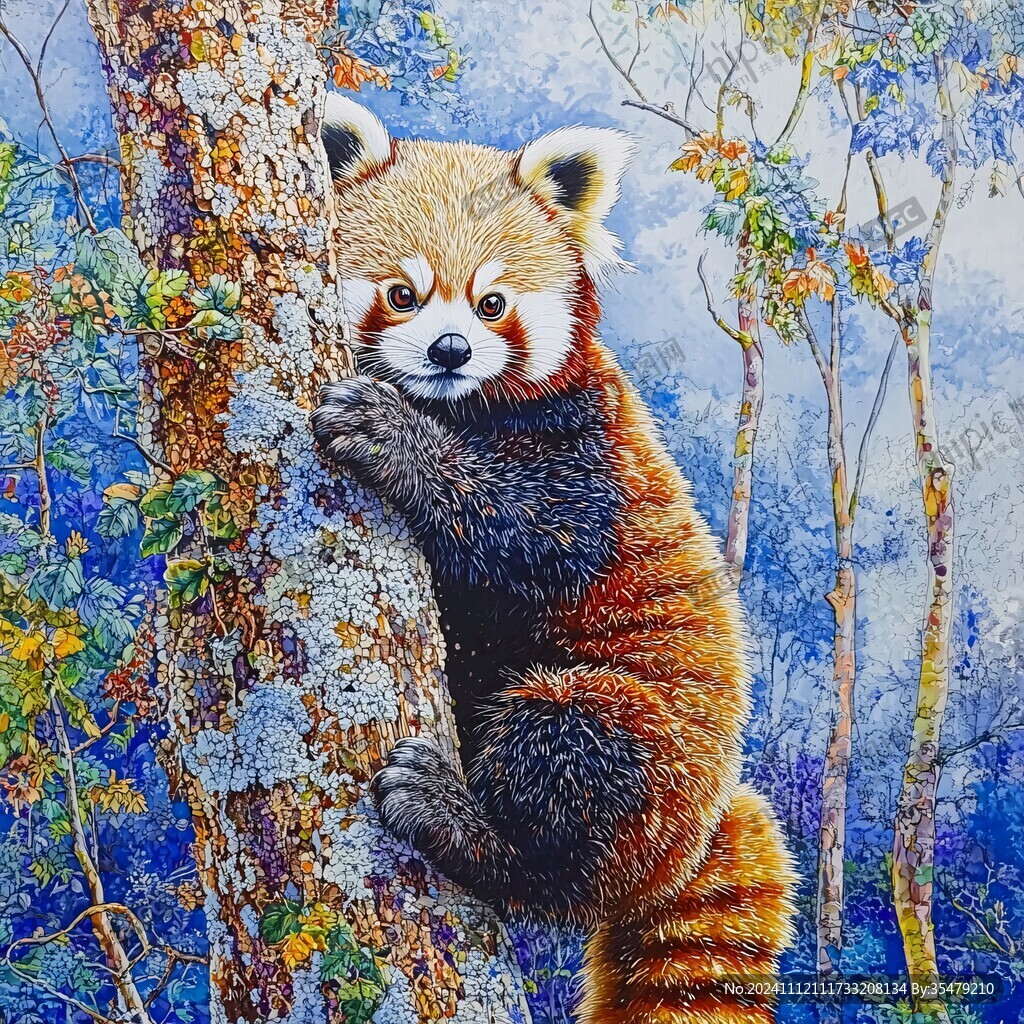 树上小熊猫