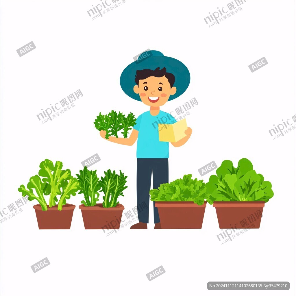 蔬菜配送卡通图案