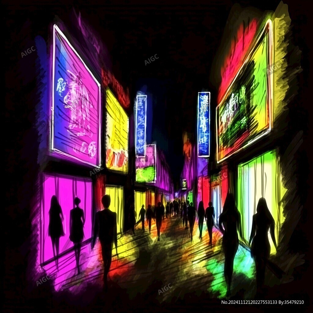 霓虹效果图