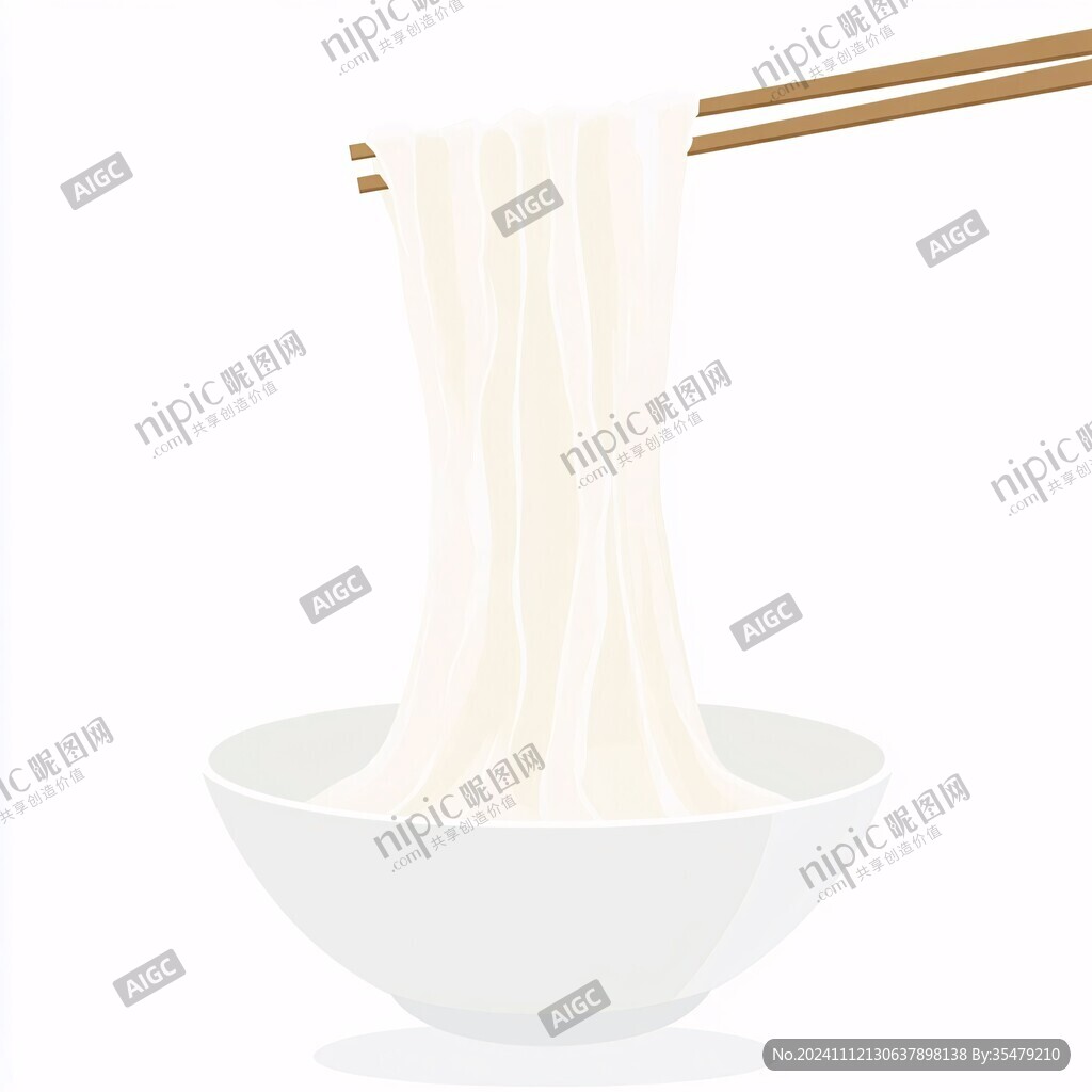 空心挂面插画