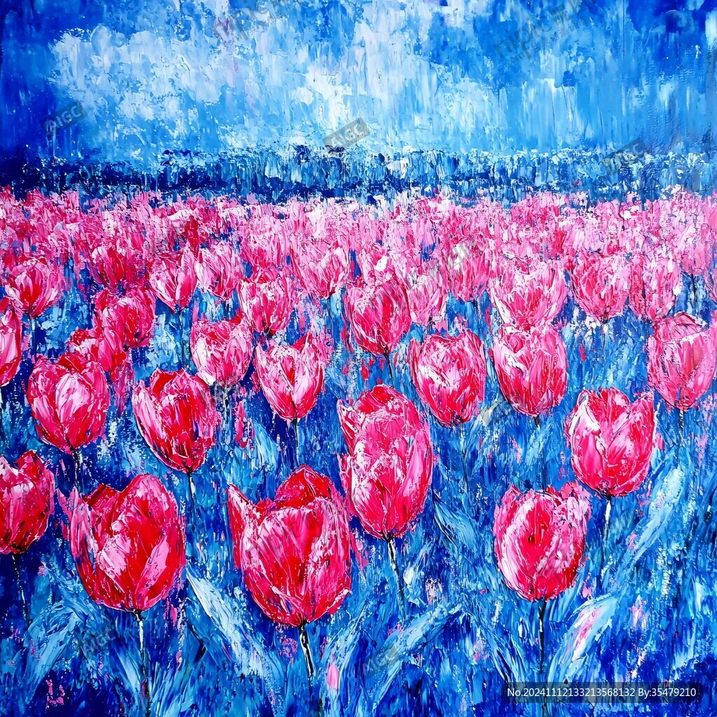 红花油画