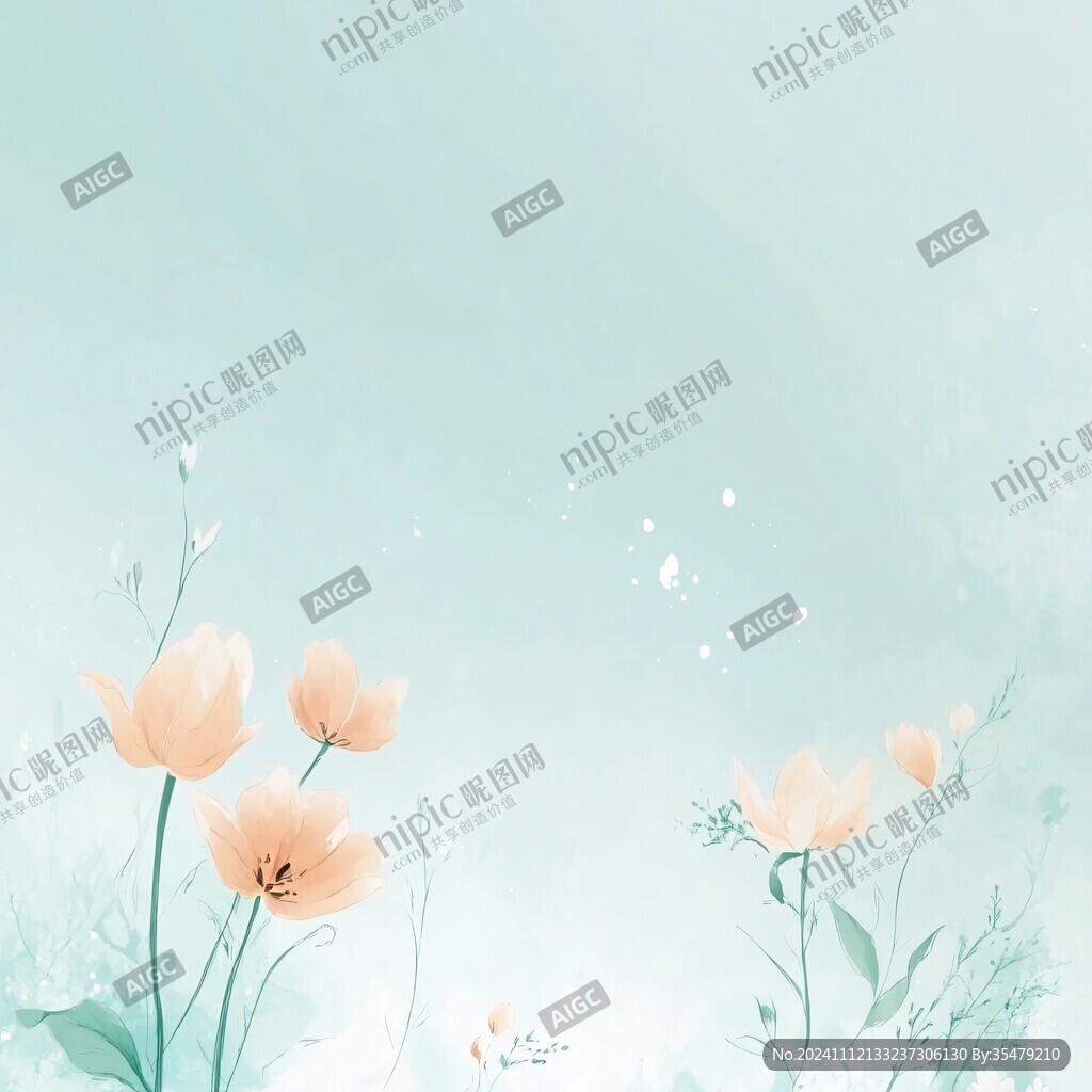 格桑花插画