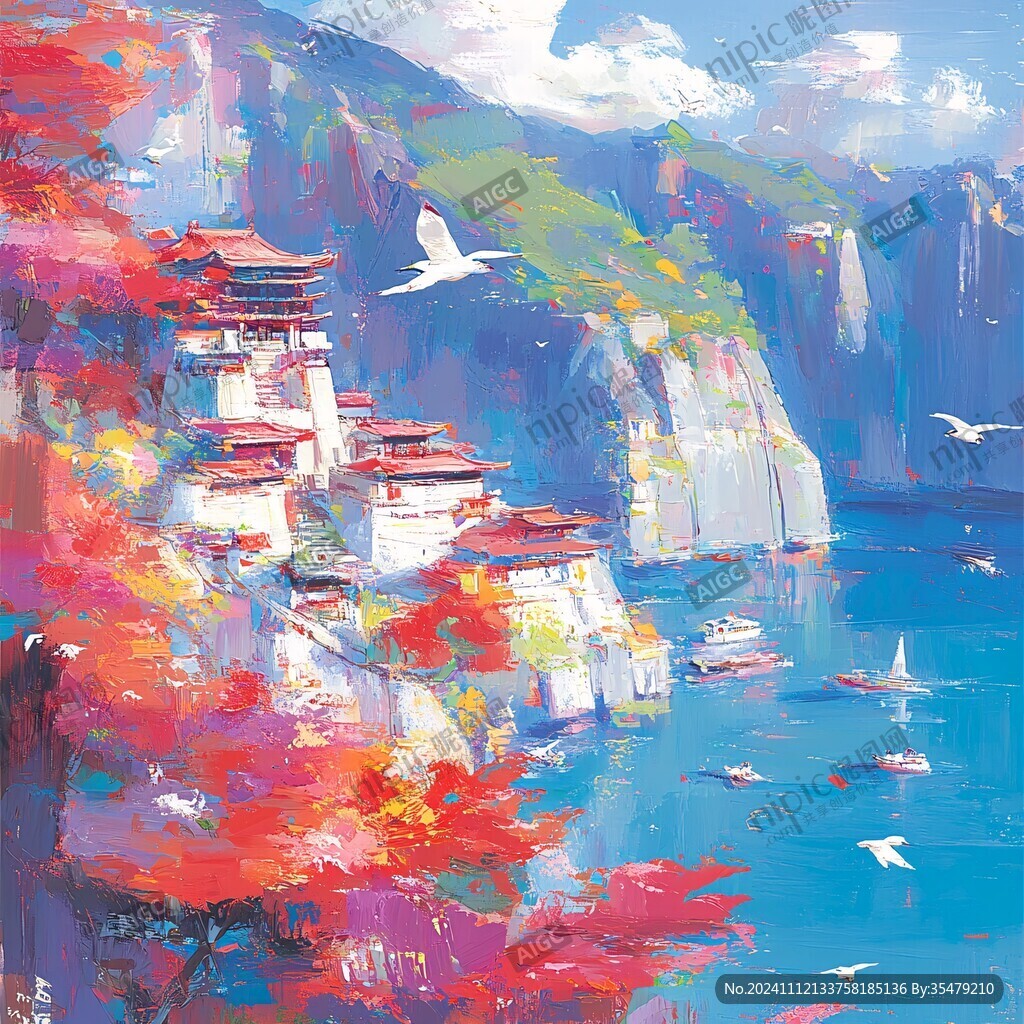 武当山插画