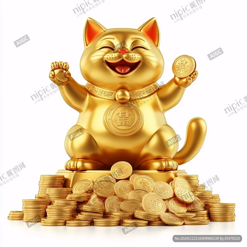 黄金招财猫