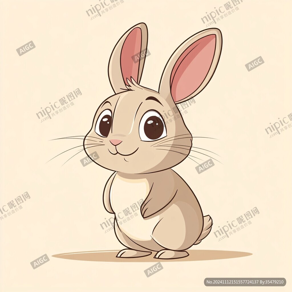 卡通兔子动物形象