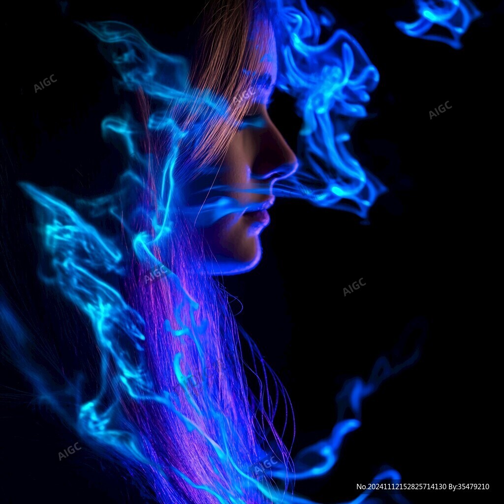 女性人物光效素材