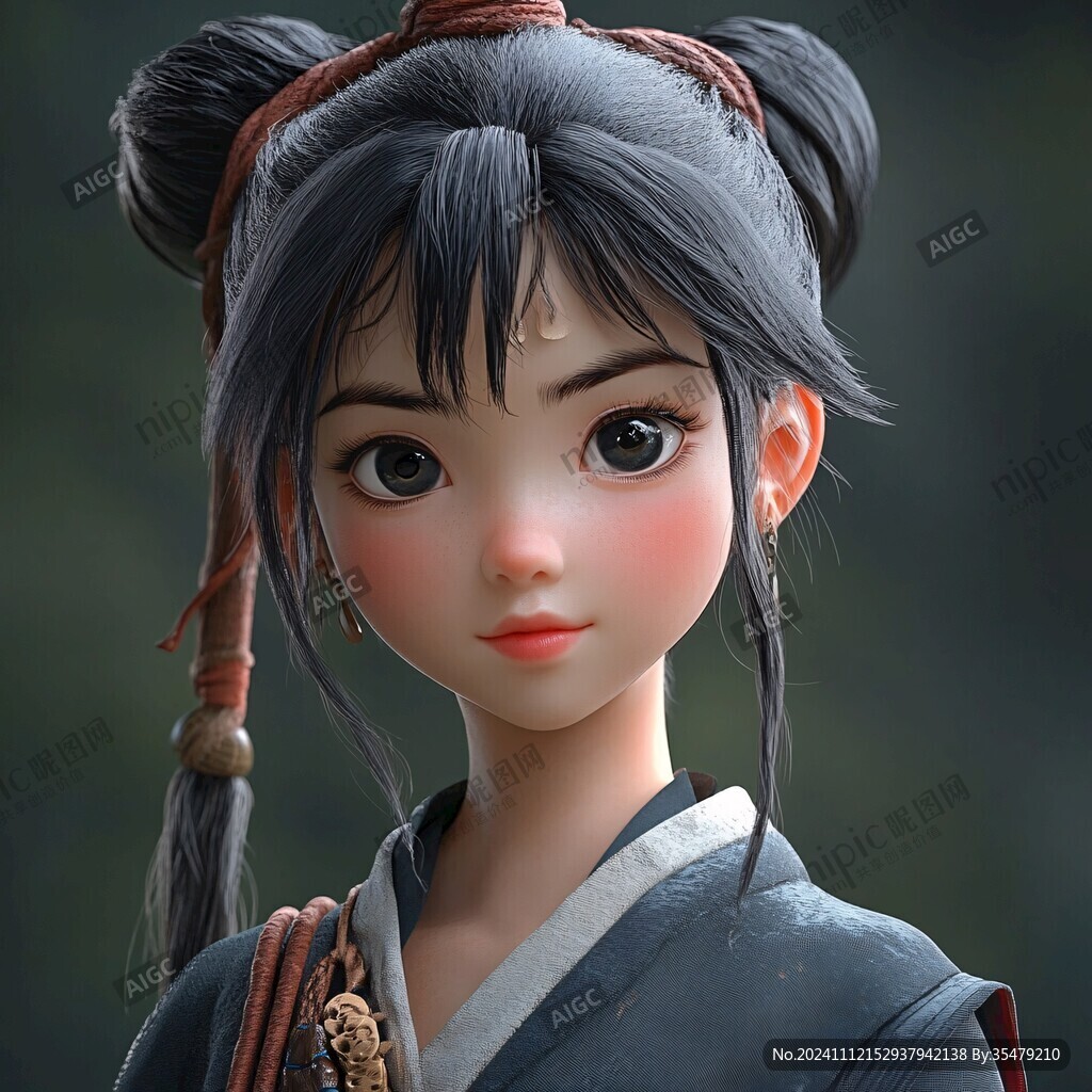卡通女侠头像
