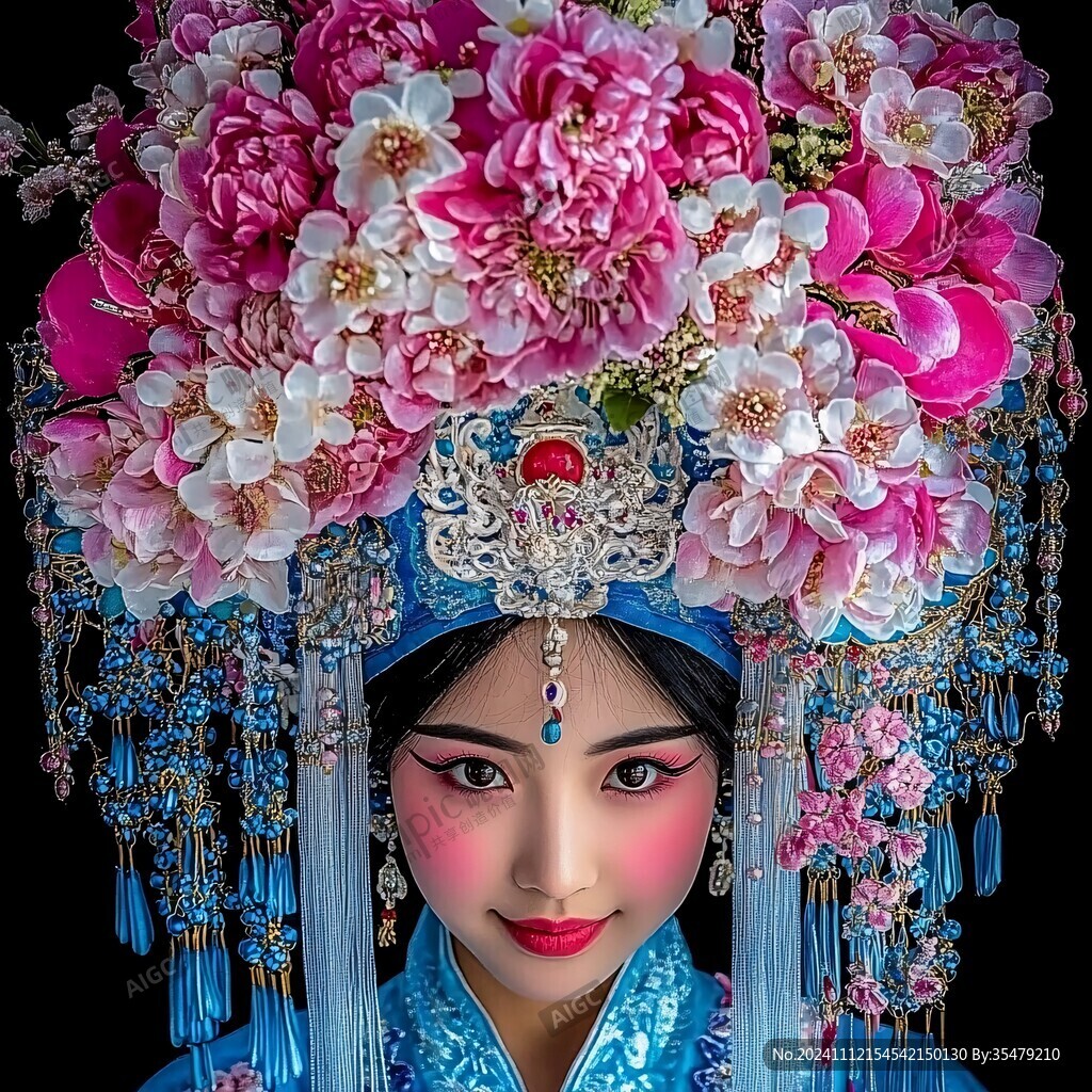 戏曲花旦头饰