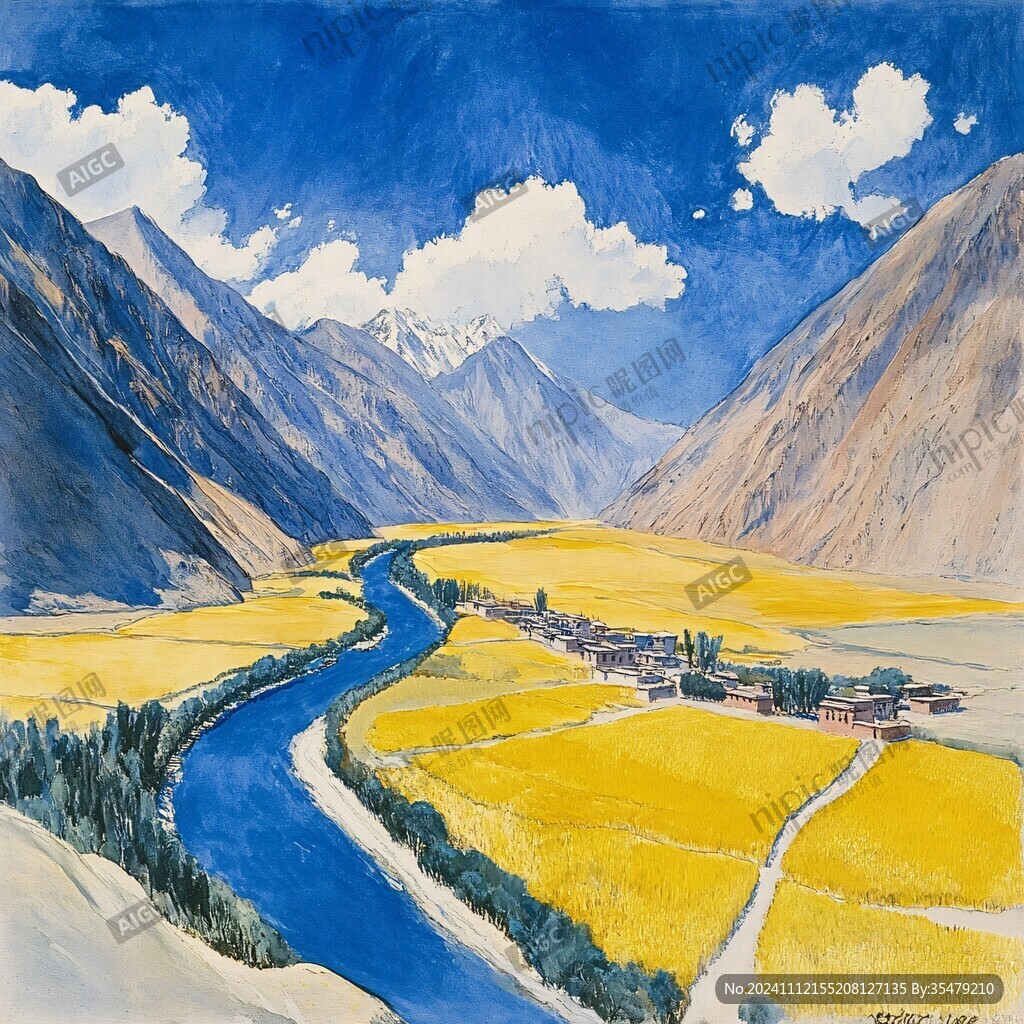 高原风景画