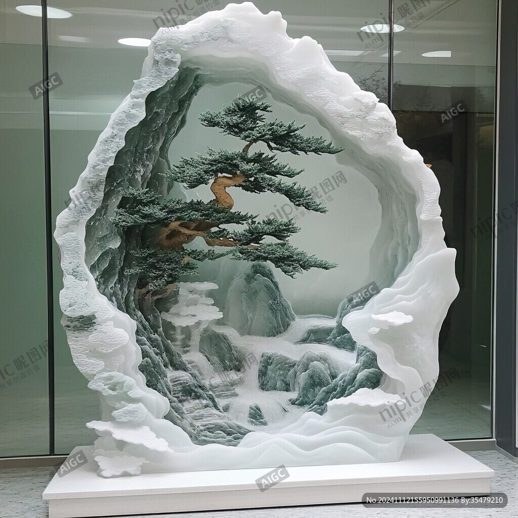 玉雕橱窗