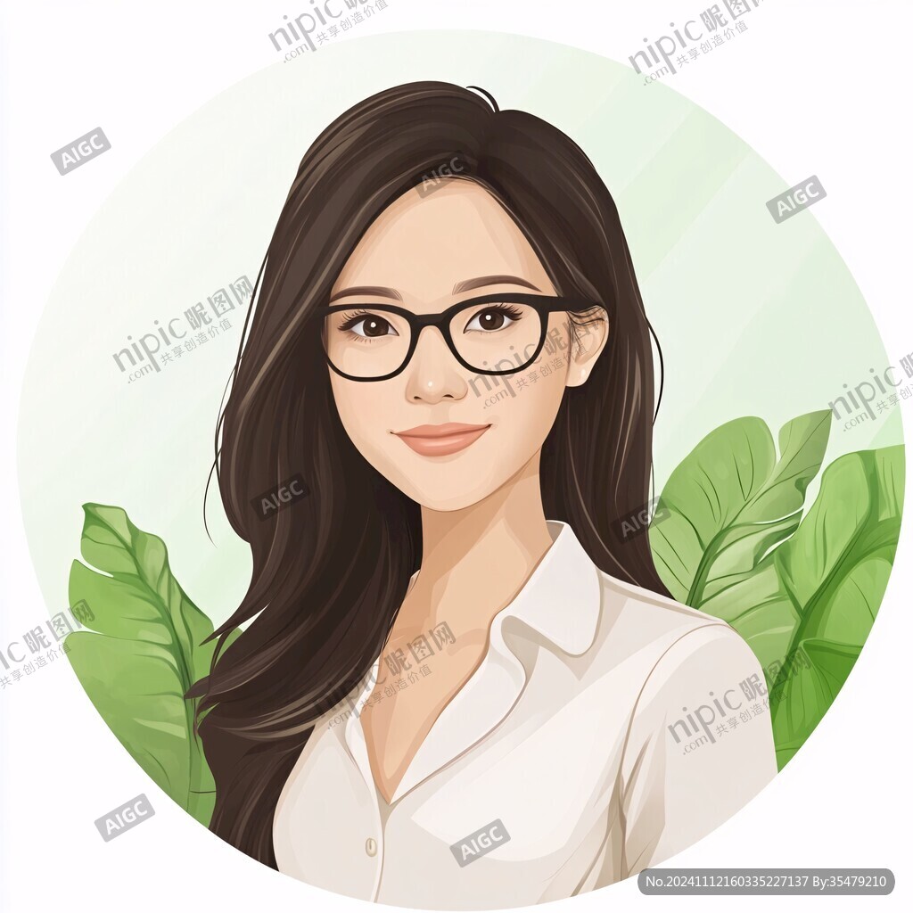 知性白领插画