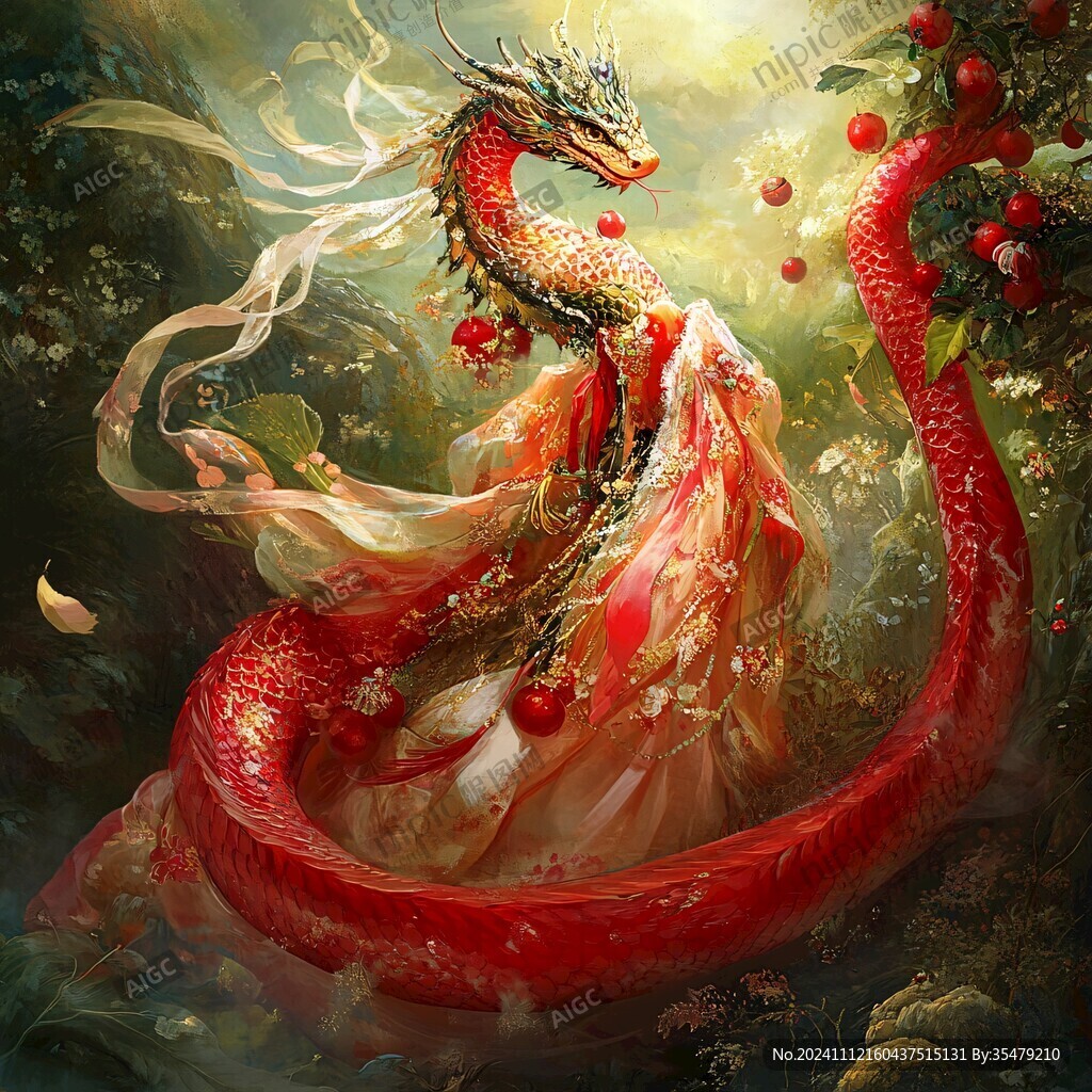 蛇女插画