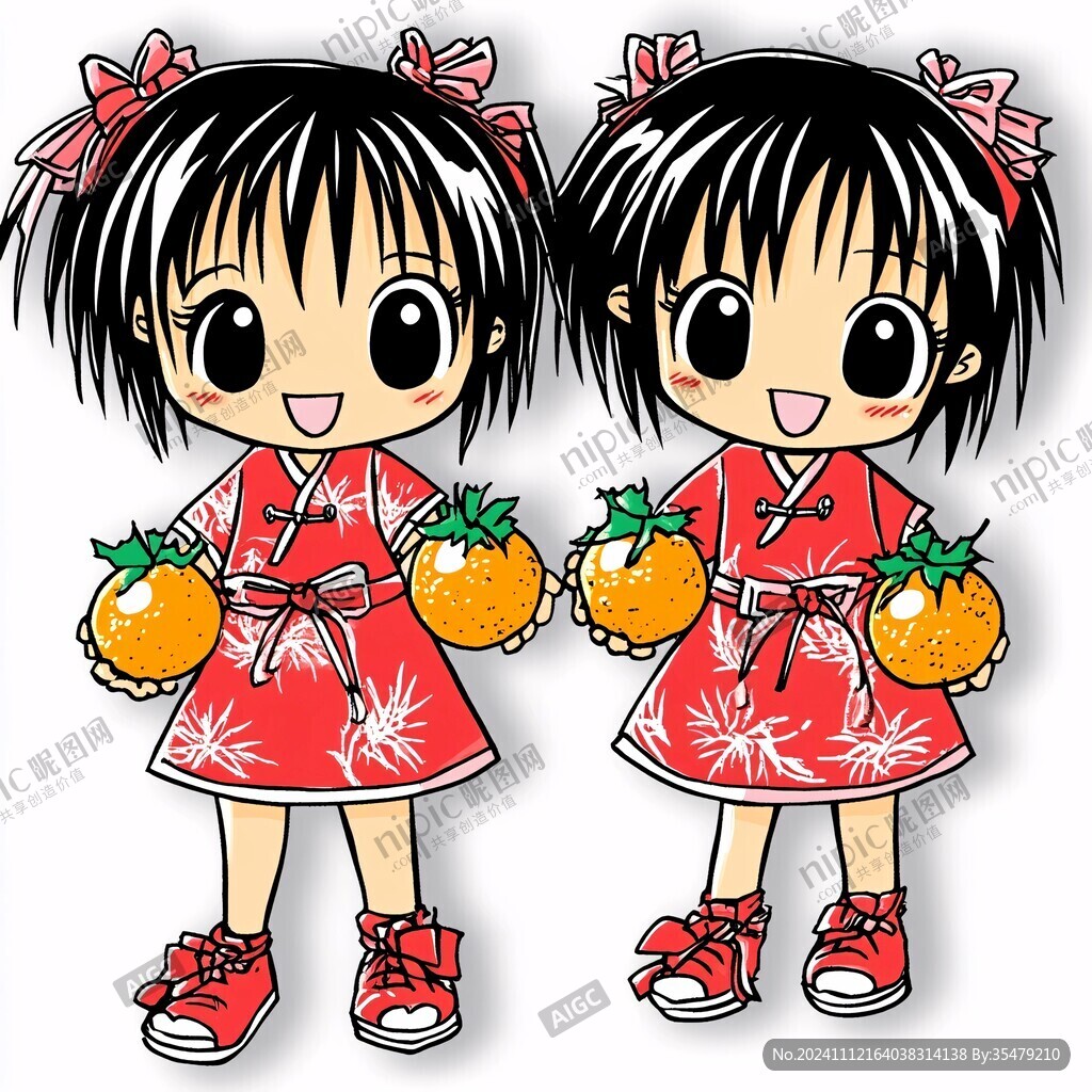 卡通石榴妹妹图片