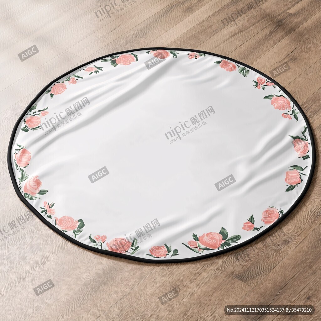 手绘花装饰盘