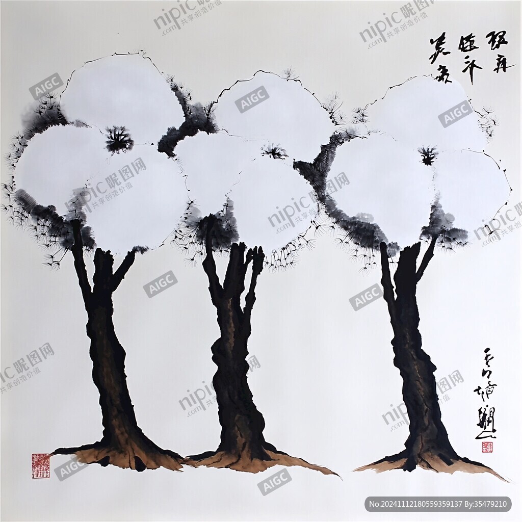 墨韵树木