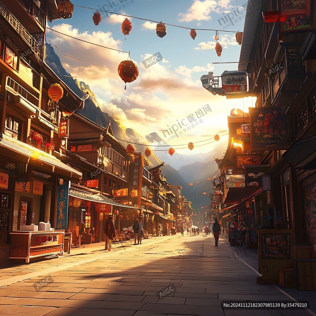 横店插画