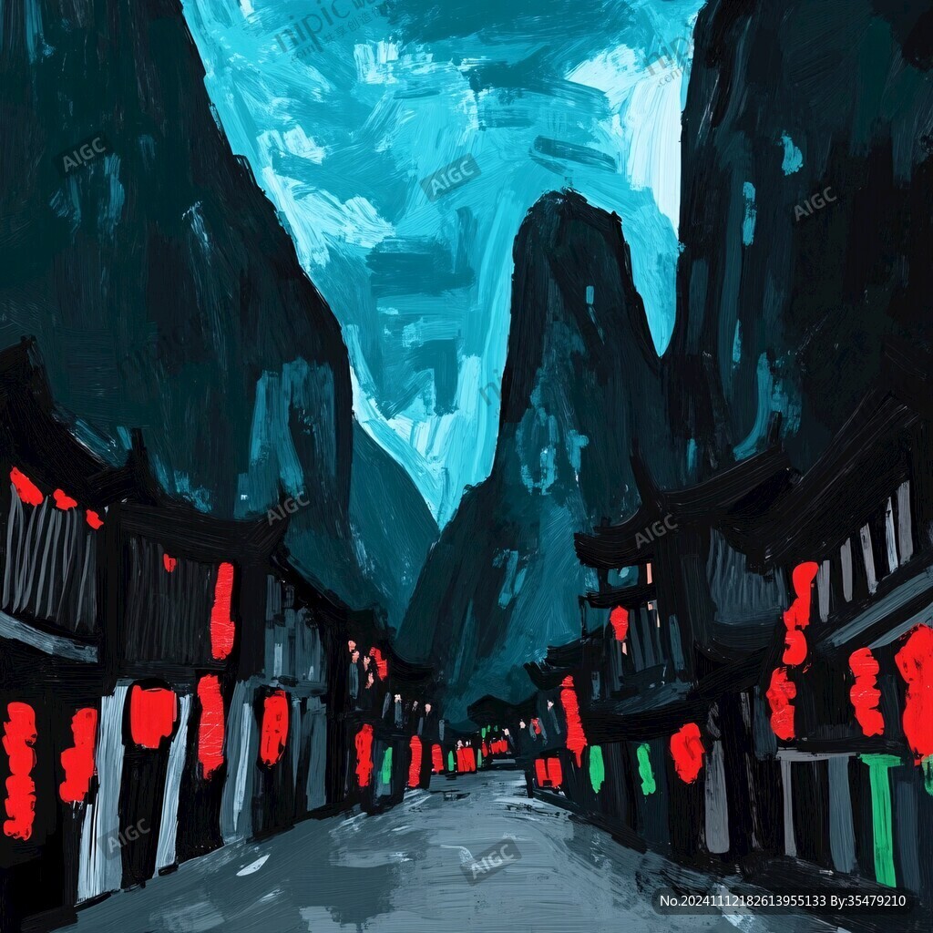 雁荡山插画