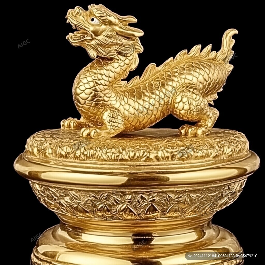 黄金龙摆件