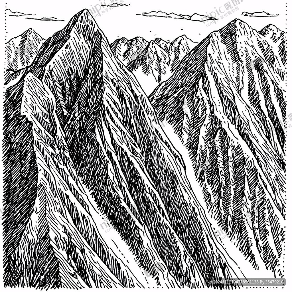 高山线描