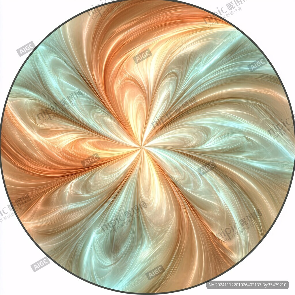 旋转花纹绚丽幻彩简洁