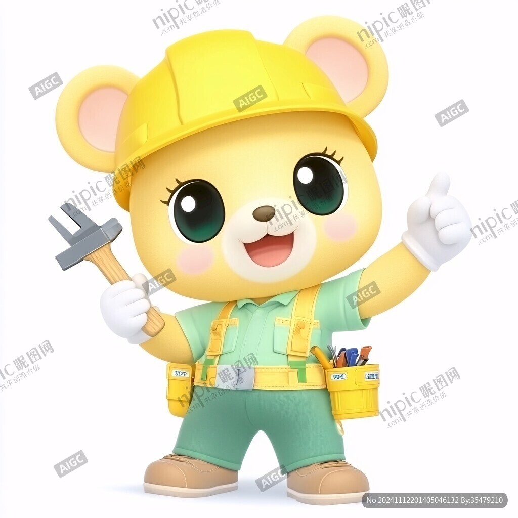 卡通开心工匠头像