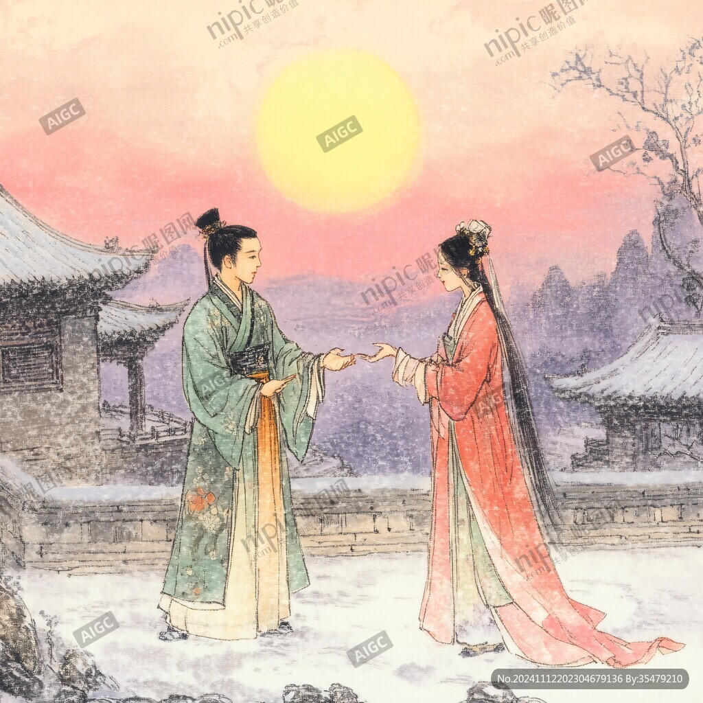 画古代爱情故事