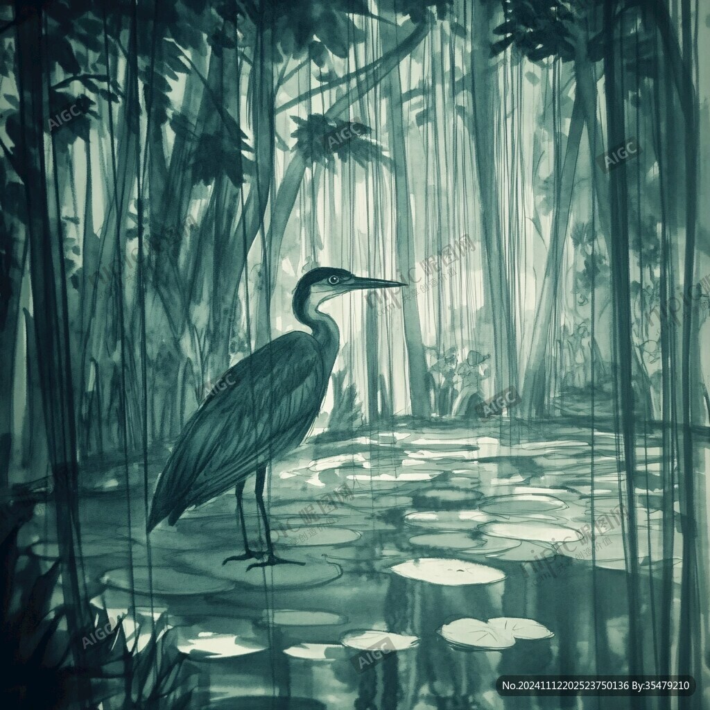 雨林插画