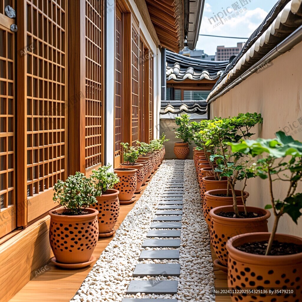 韩屋别墅院落